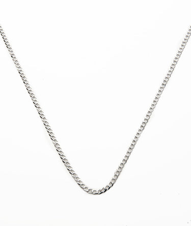 5mm 925 Cuban Chain White Gold