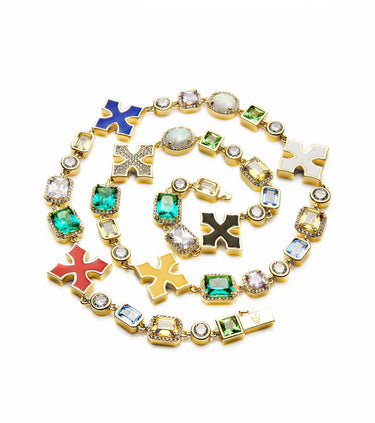 Drip Red Multi-Gem Chain – Urban Royalty