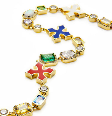 Drip Red Multi-Gem Chain – Urban Royalty