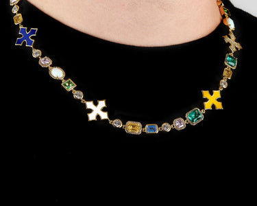 Drip Red Multi-Gem Chain – Urban Royalty