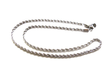 5mm Rope Chain White Gold