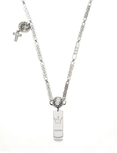 "Fragments Of Infinity" White Gold Necklace