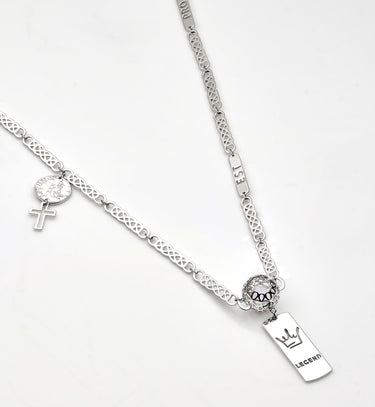 "Fragments Of Infinity" White Gold Necklace