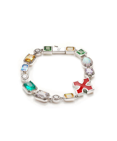 Urban King Red Multi-Gem Bracelet