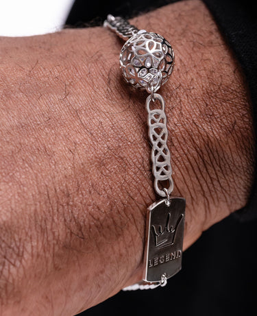 "Fragments of Infinity" White Gold Bracelet