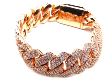 Cuban Link 20mm White Gold Bracelet