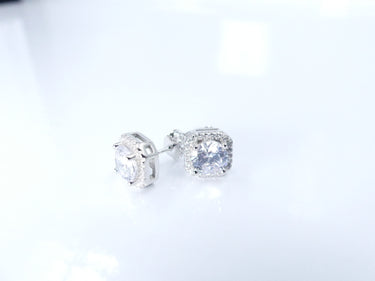 White Gold Plated Earrings - 925 Stearling Silver Man's / Woman's Jewellery