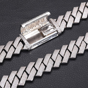 Cuban Link 20mm White Gold Chain