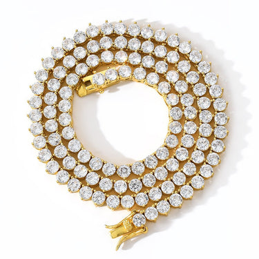 6mm White Gold Tennis Chain