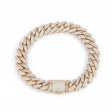 Ivoria Legend 8mm Iced Gold Cuban Bracelet