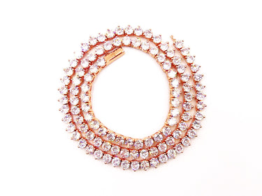 4mm White Gold Tennis Chain