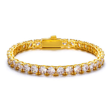Gold plated Tennis bracelet male female stylish accessory