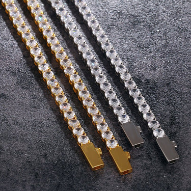 Gold plated Tennis bracelet male female stylish accessory