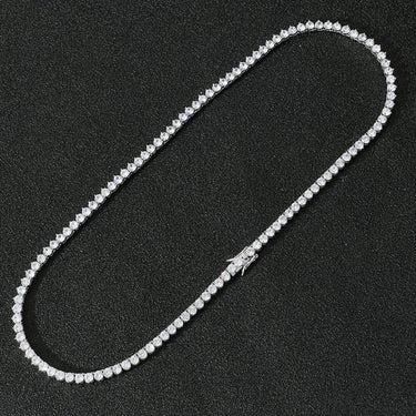 4mm White Gold Tennis Chain