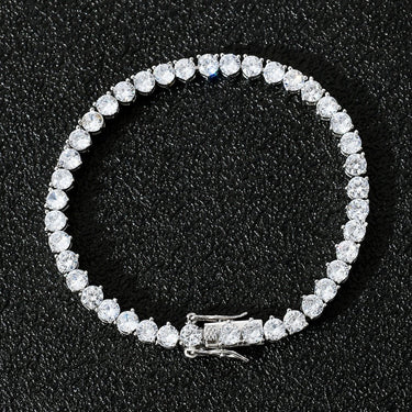 6mm White Gold Tennis Bracelet