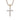 Gold plated cross pendant male or female jewelry