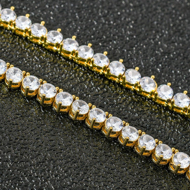6mm White Gold Tennis Chain